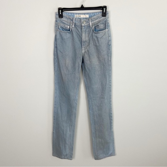 GRLFRND Harlow Coated High Rise Boot in Silverado Size 23 - Picture 2 of 14